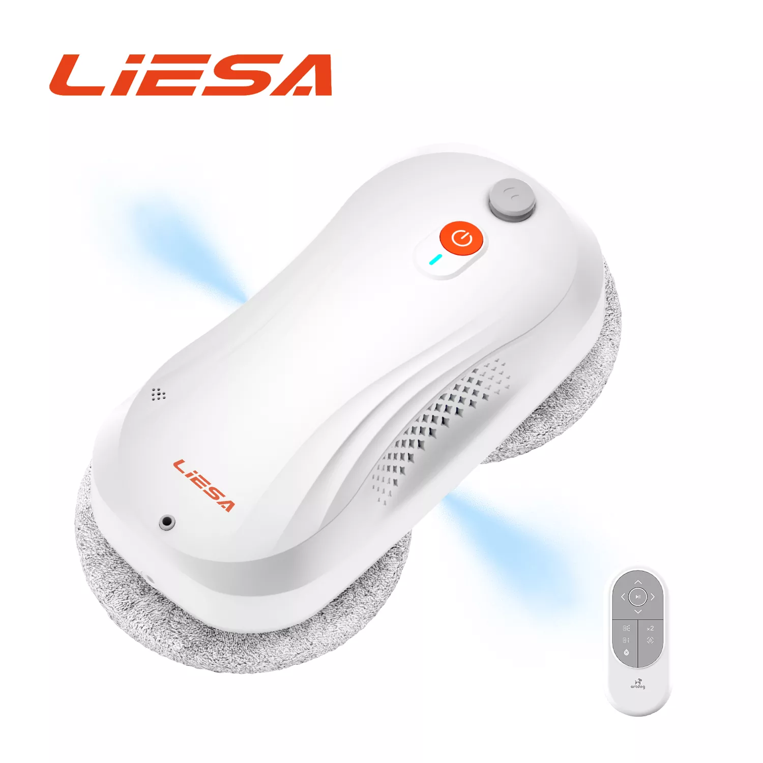 Limpador de janelas automático com pulverização dupla face